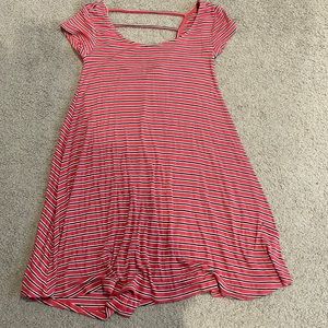 American Eagle striped tee shirt dress
